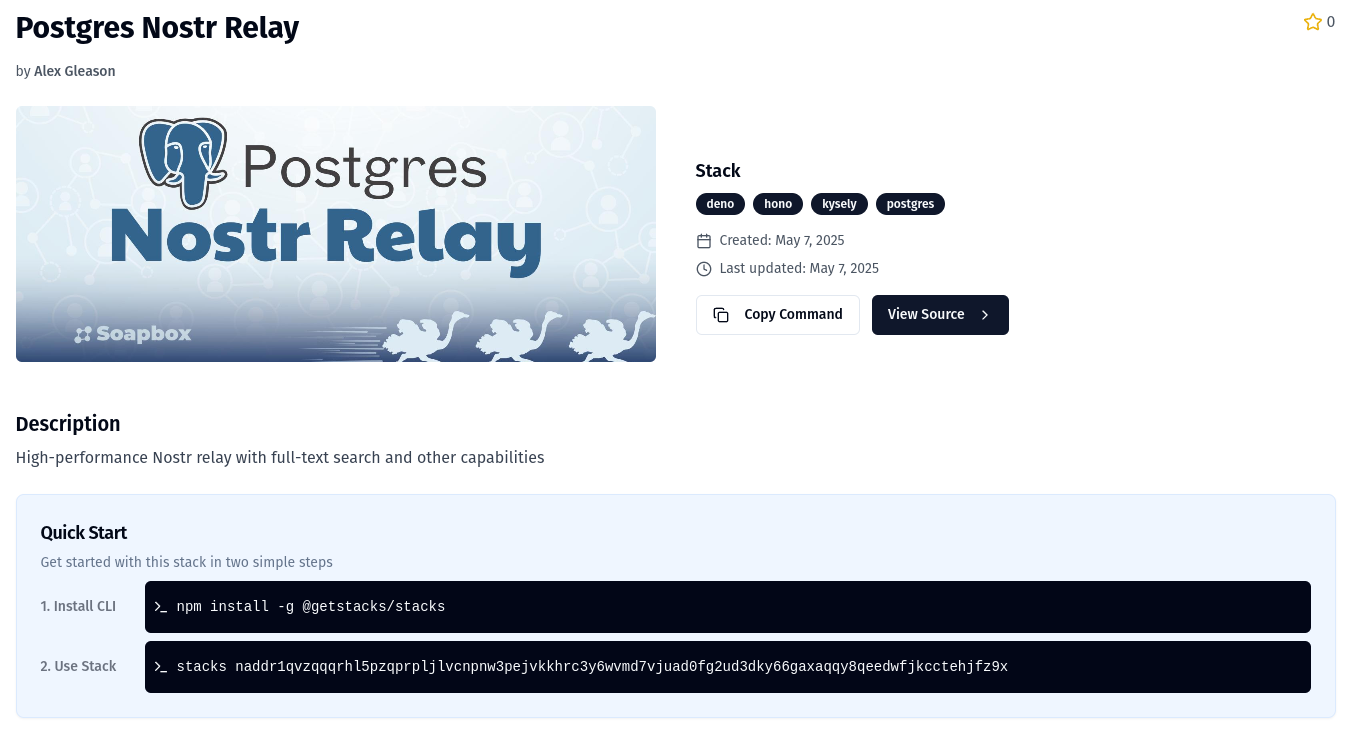 pg-relay stack